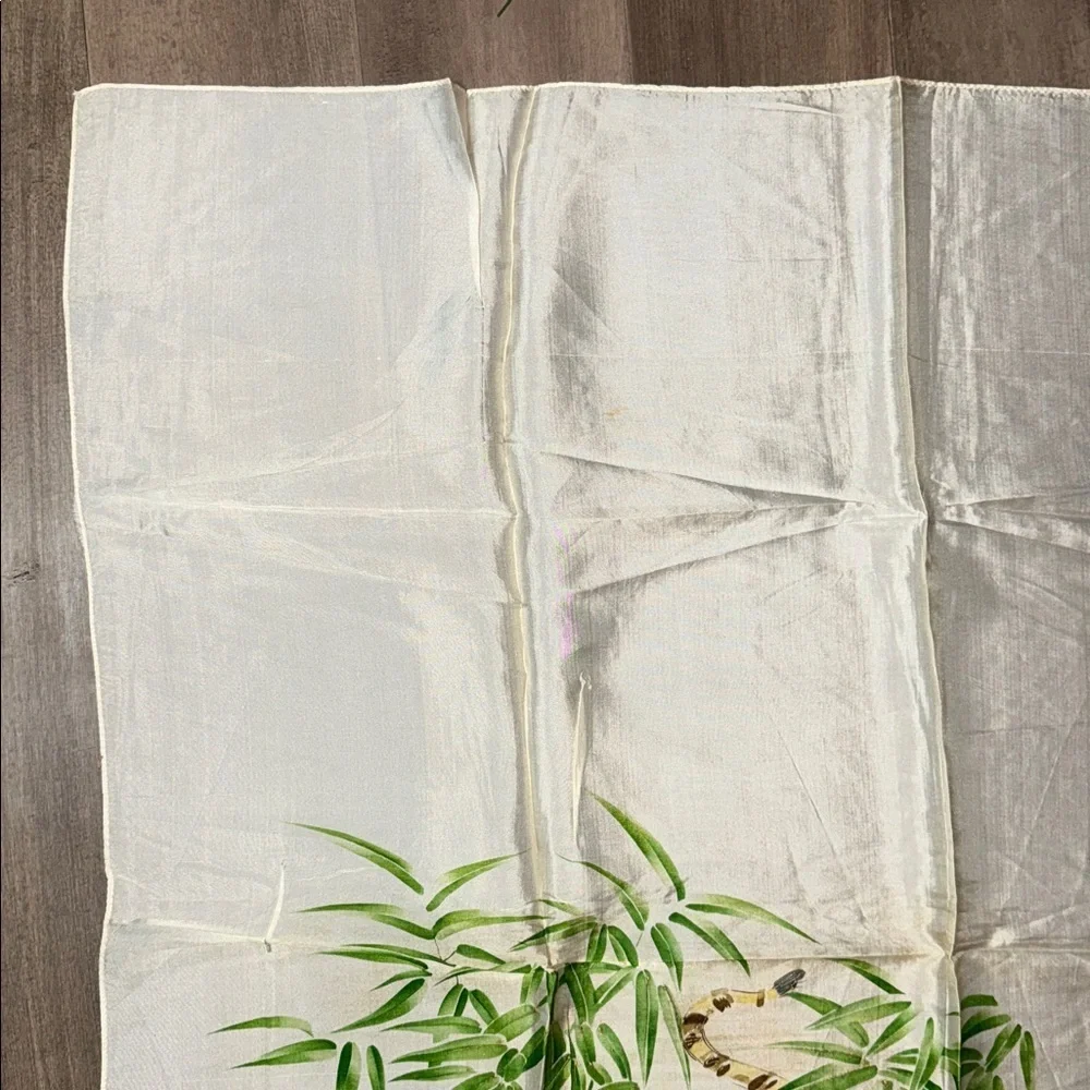 Vintage Hand Painted Silk Scarf